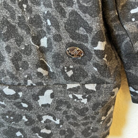 Melissa McCarthy x Seven7‎ Long Sleeve Black Leopard Jersey Tunic Top XL (READ) - Picture 2 of 10